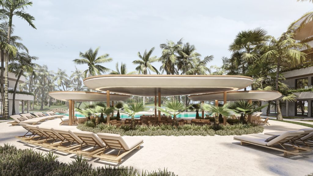 Apartamentos en Cabeza de Toro: isla del complejo residencial con vegetación